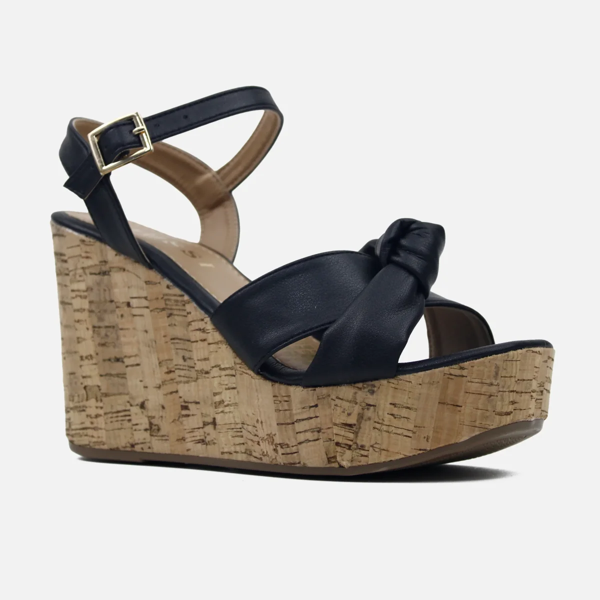 Sandalia plataforma elva de sintético para mujer - Negro - Imagen 3