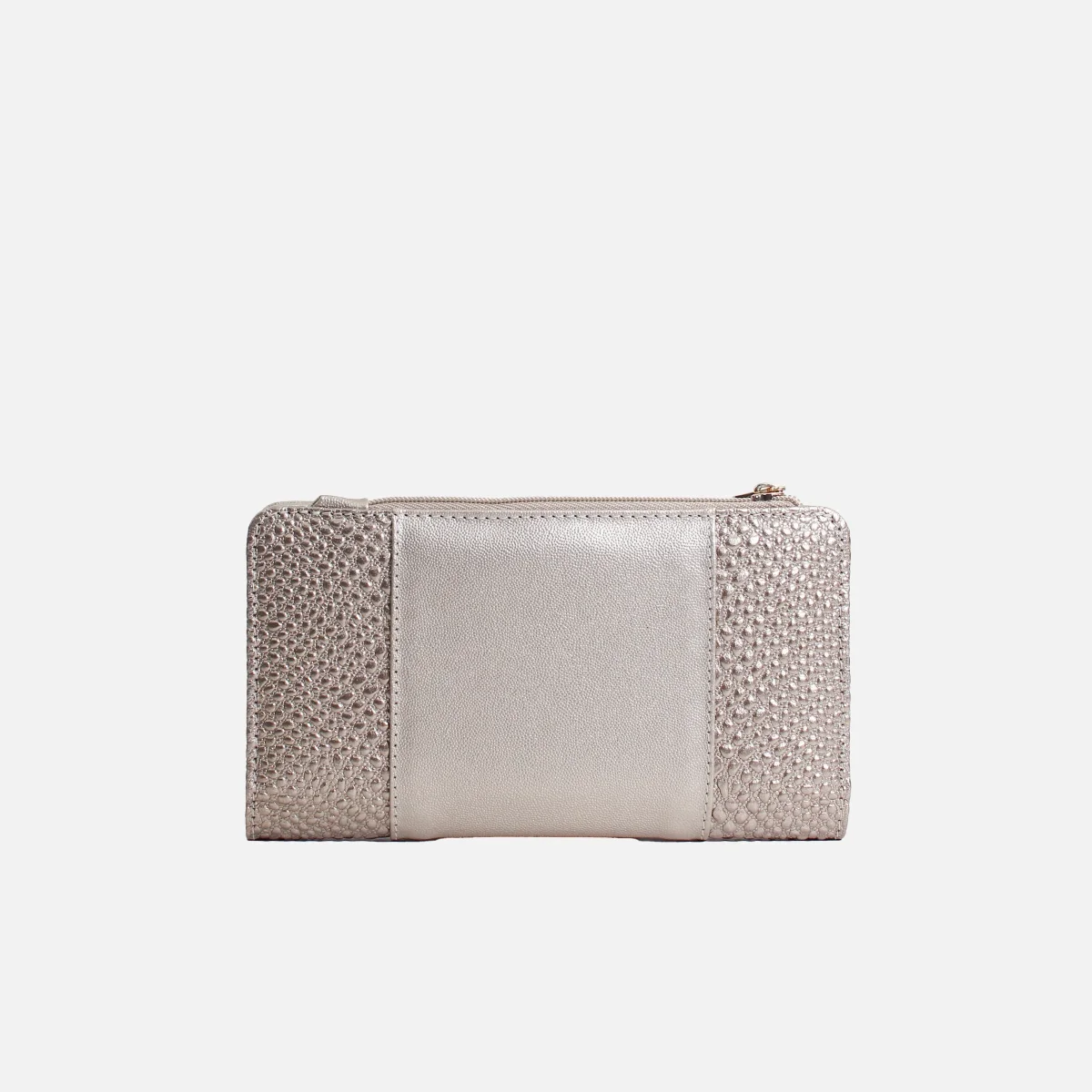 Billetera sirah de cuero para mujer - Oro - Imagen 4