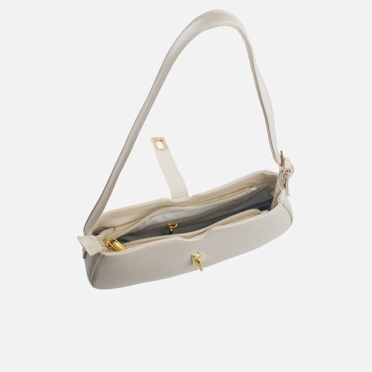 Bolso manos libres Aureo de sintético para mujer -Hueso - Imagen 5
