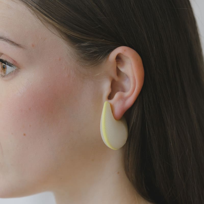 PENDIENTES NNIA amarillo/blanco - Imagen 6